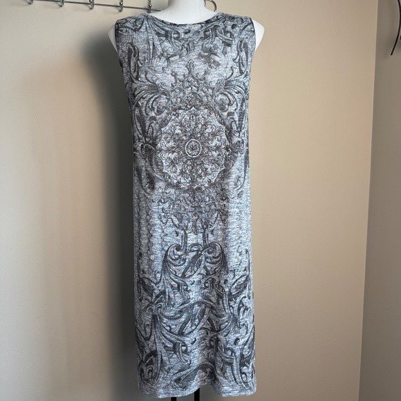 Vintage Cactus Sleeveless Lightweight Knit Dress Size Small Boho Aztec Fairy - Picture 7 of 14